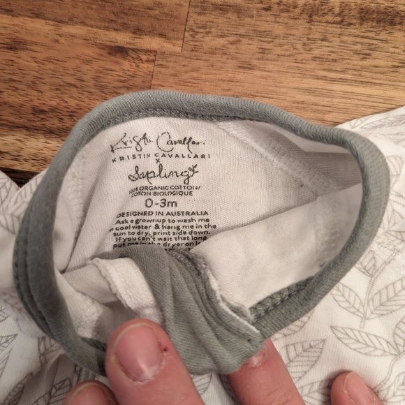 Sapling 0-3 mo Zippered Sleeper - Picture 2 of 2